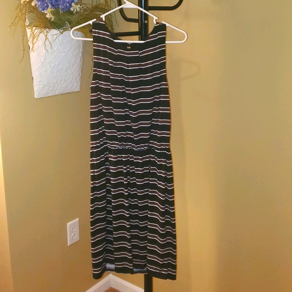 White house black market striped dress